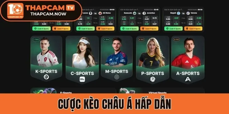 Cược kèo châu Á hấp dẫn