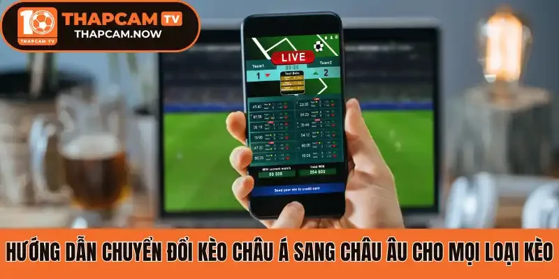 Hướng dẫn chuyển đổi kèo châu Á sang châu Âu cho mọi loại kèo