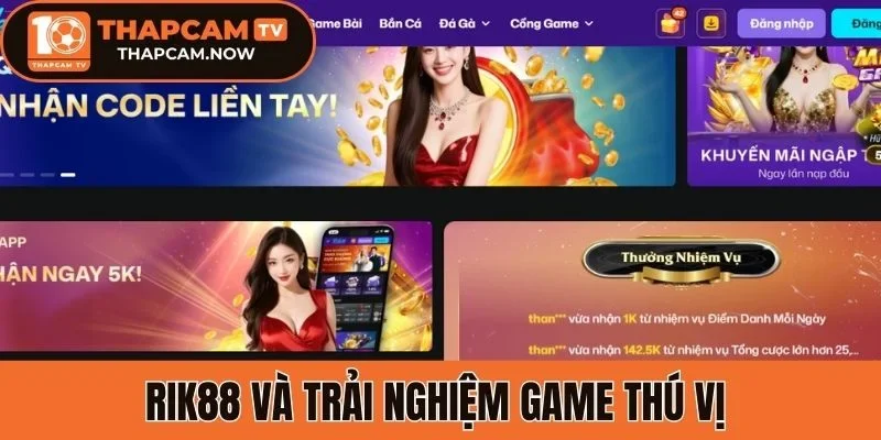 Rik88 và trải nghiệm game thú vị