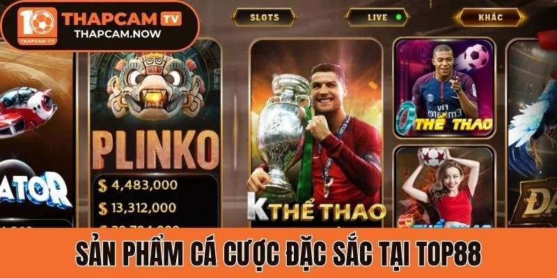 Sản phẩm cá cược đặc sắc tại Top88