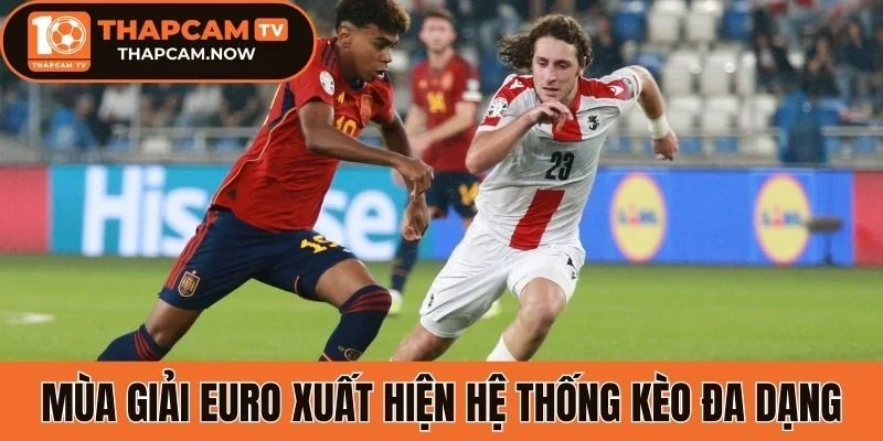 Mùa giải Euro xuất hiện hệ thống kèo cược đa dạng